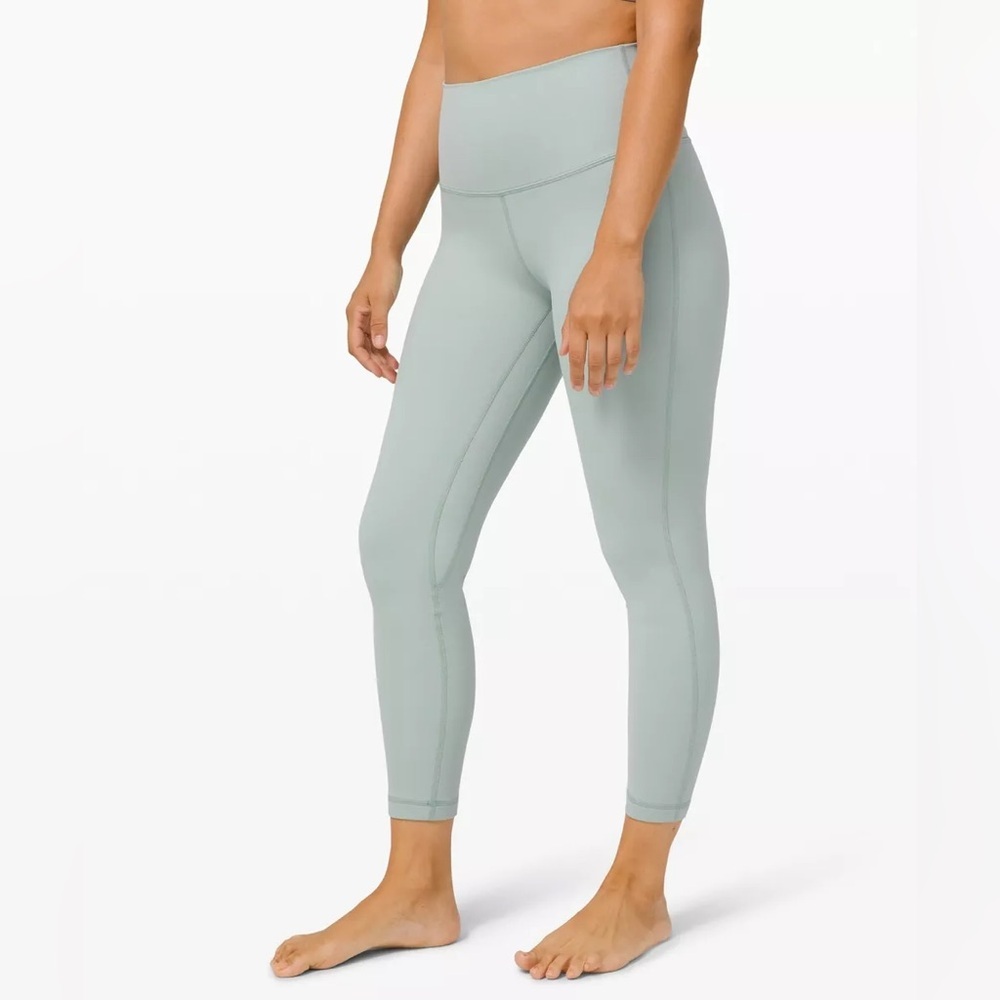 Lululemon Align Pant II 25"  Hazy Jade Green‎ High Rise Gym Activewear Yoga